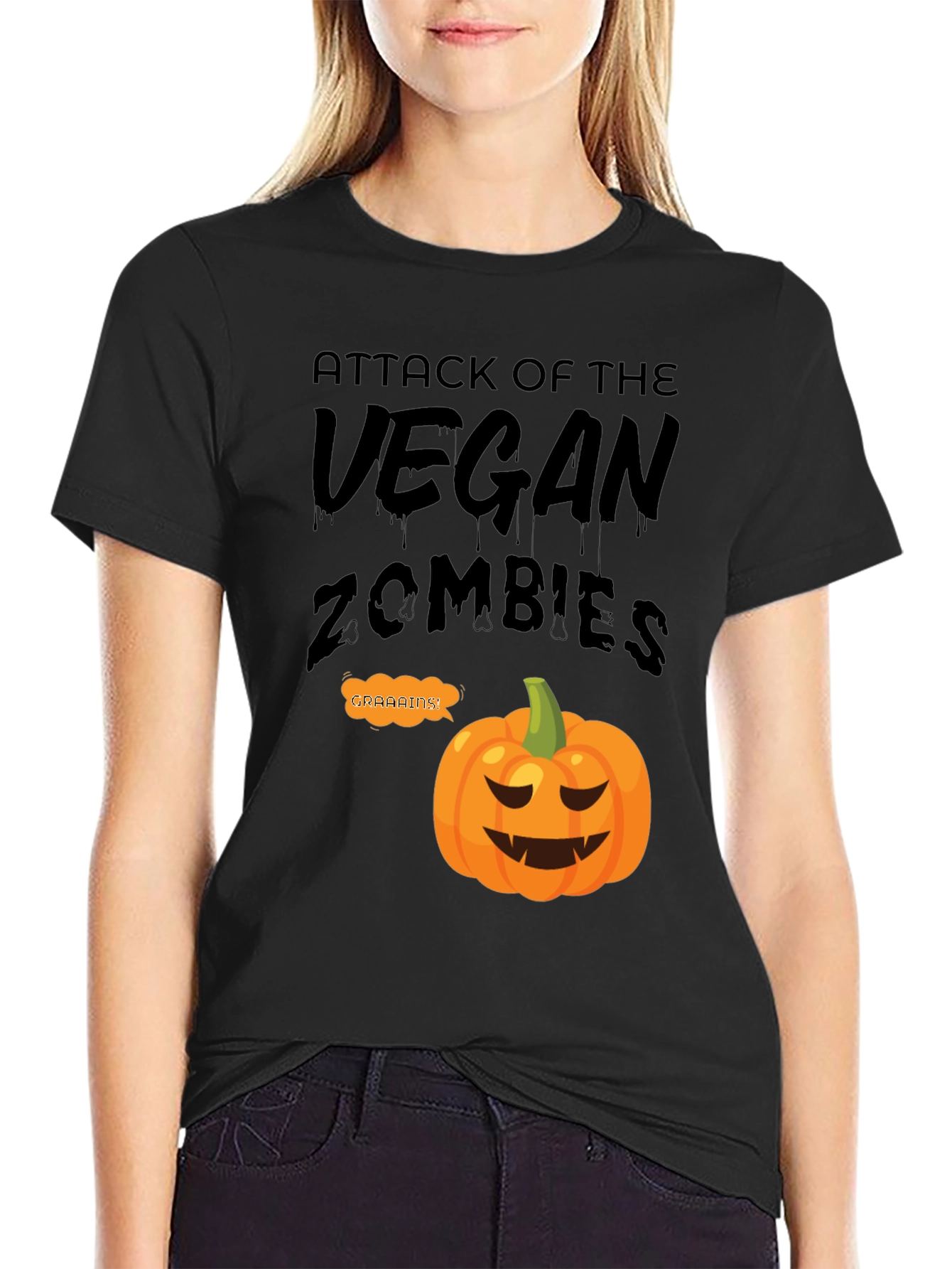 Vegan Zombies Halloween T-Shirt