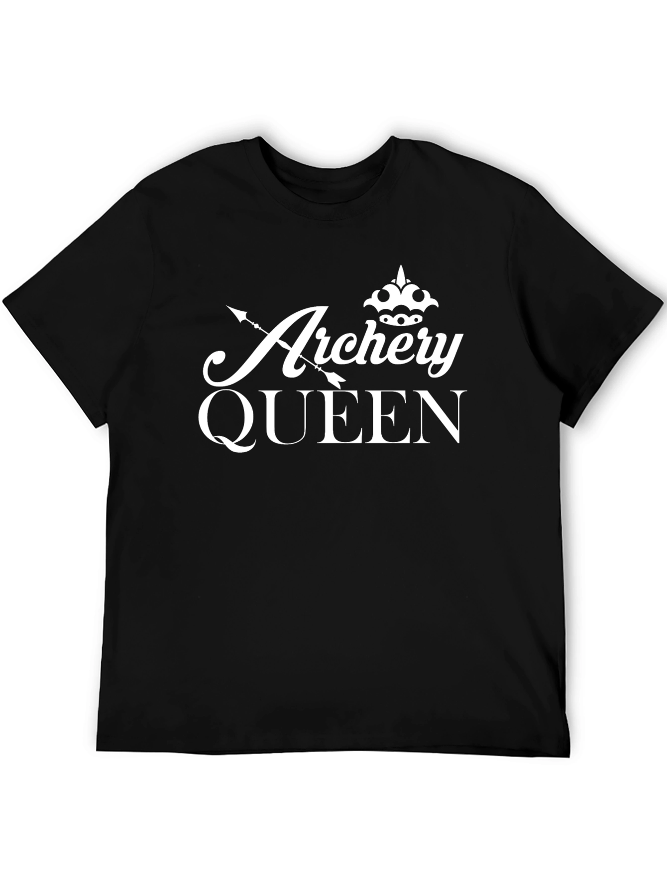Archery Queen T-Shirt - Black Cotton Tee