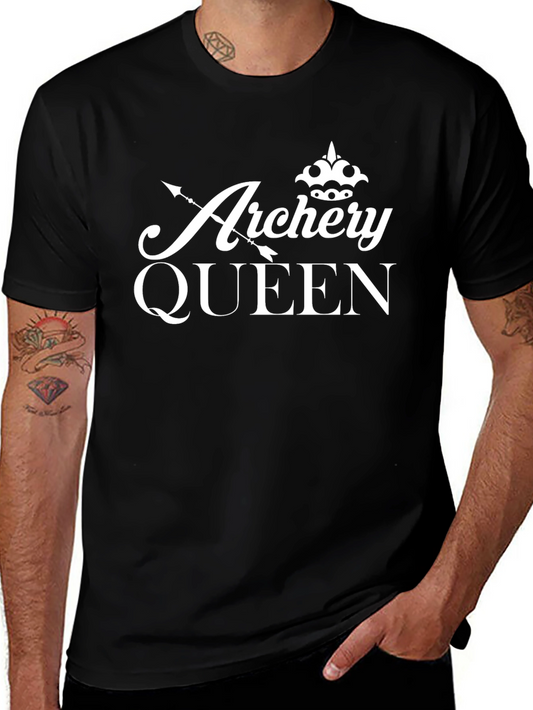 Archery Queen T-Shirt - Black Cotton Tee