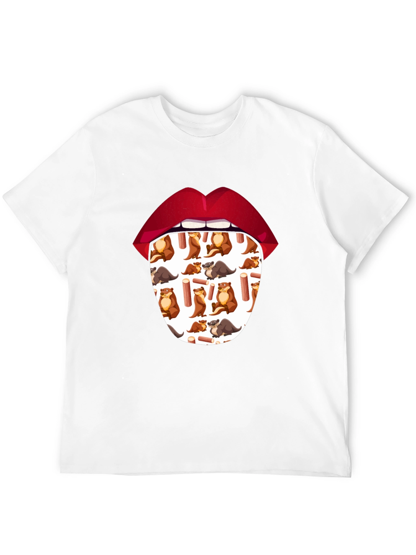 Otter Tongue T-Shirt - Unique Graphic Tee