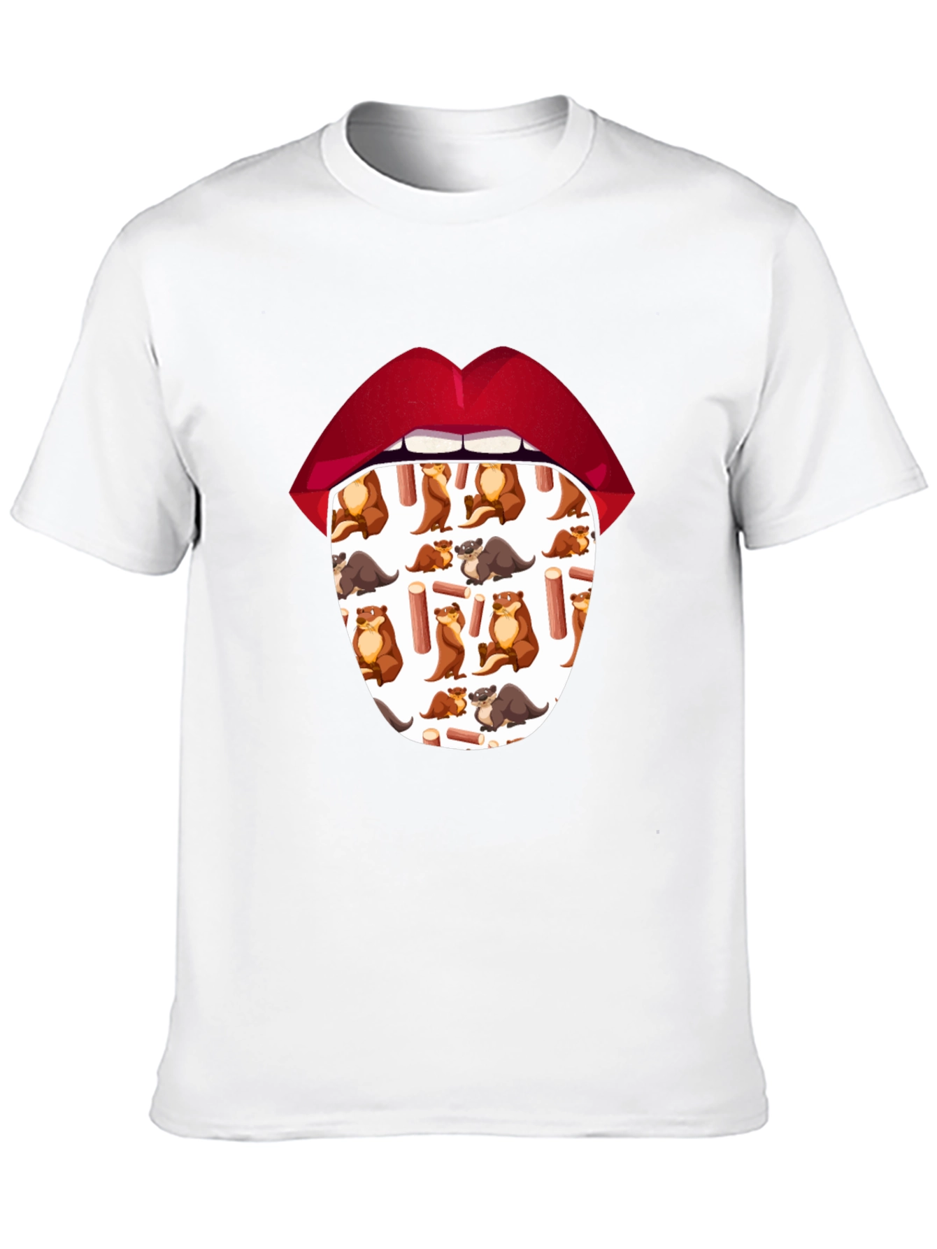 Otter Tongue T-Shirt - Unique Graphic Tee