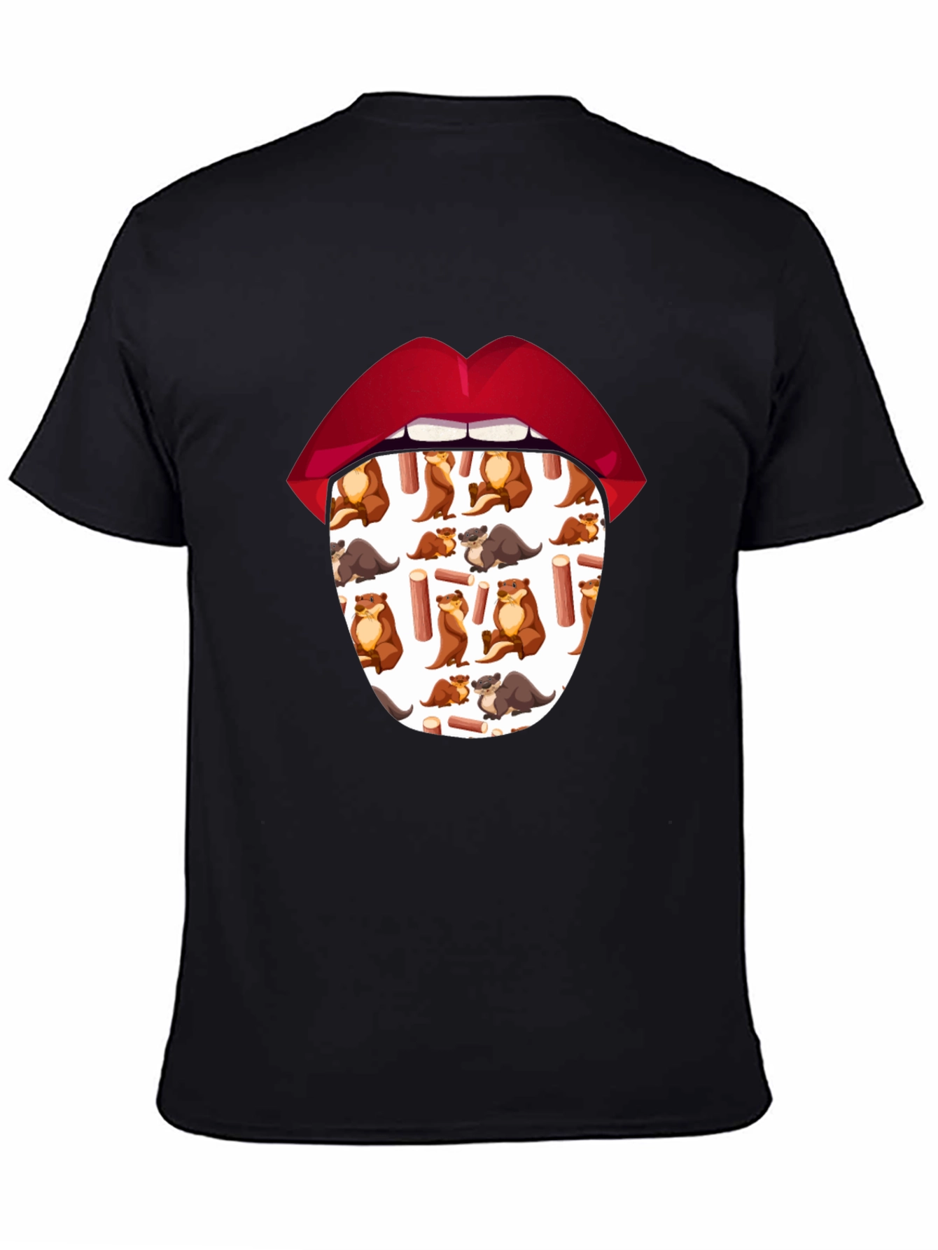 Otter Tongue T-Shirt - Unique Graphic Tee