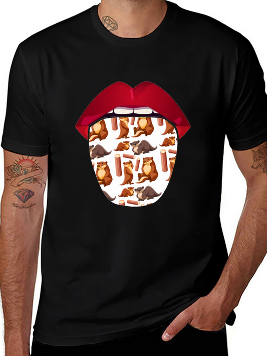 Otter Tongue T-Shirt - Unique Graphic Tee