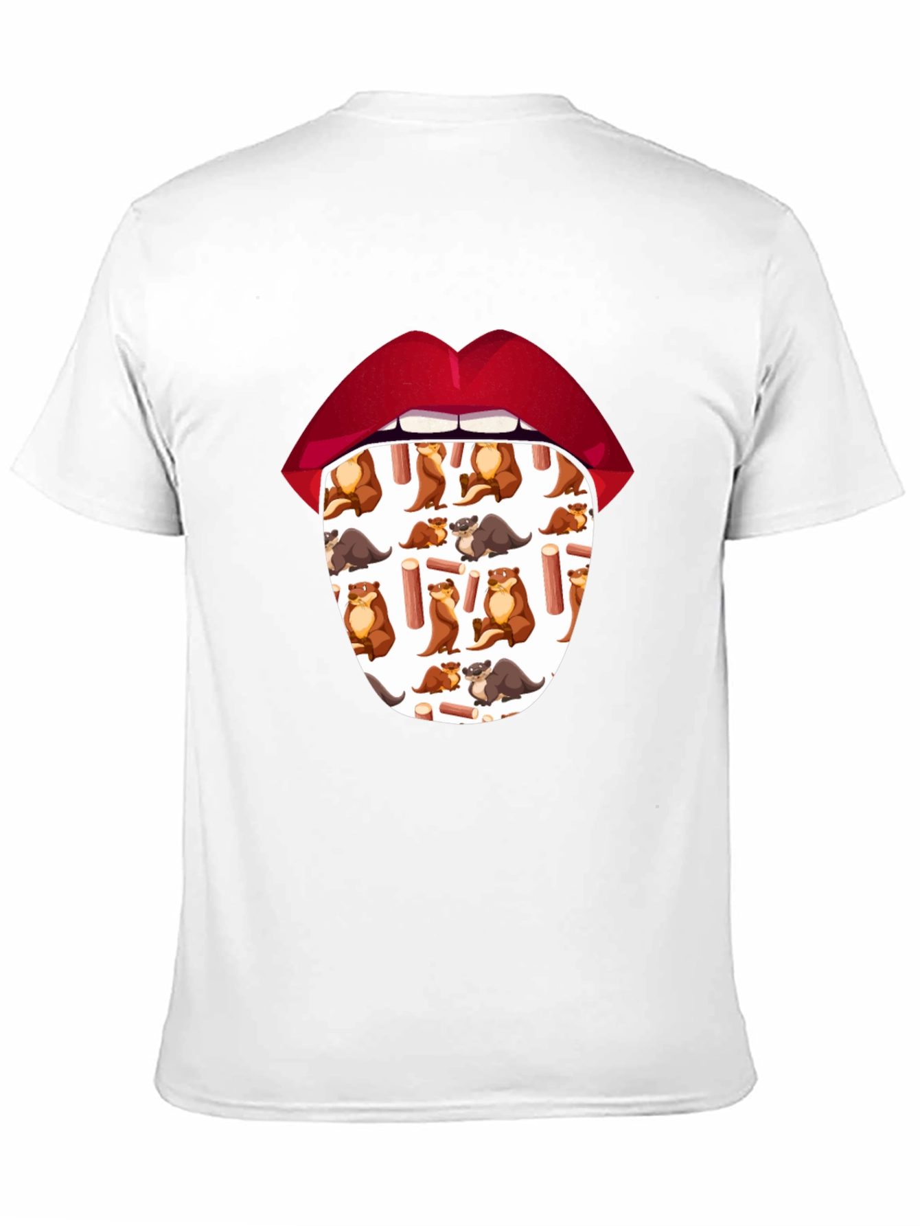 Otter Tongue T-Shirt - Unique Graphic Tee