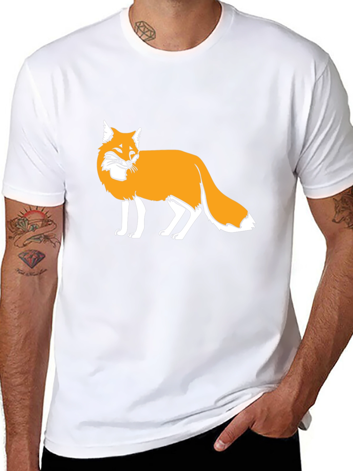 Fox Graphic T-Shirt - Classic Black Tee