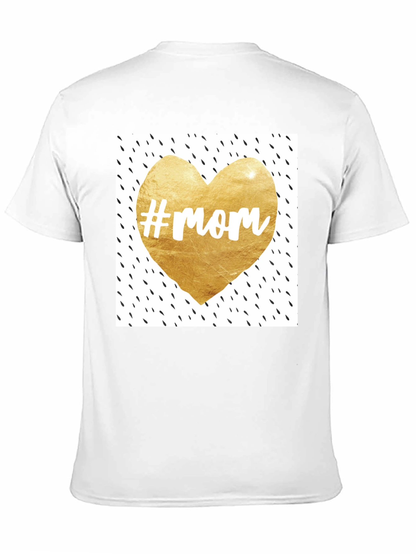 Mom Heart Graphic Tee - Trendy Black T-Shirt