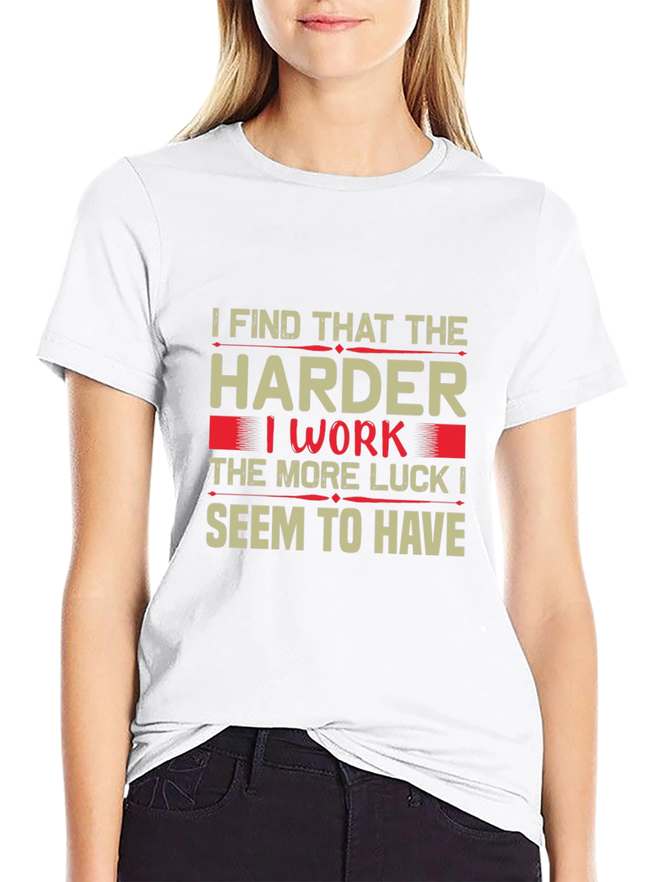 Motivational Hard Work Luck T-Shirt