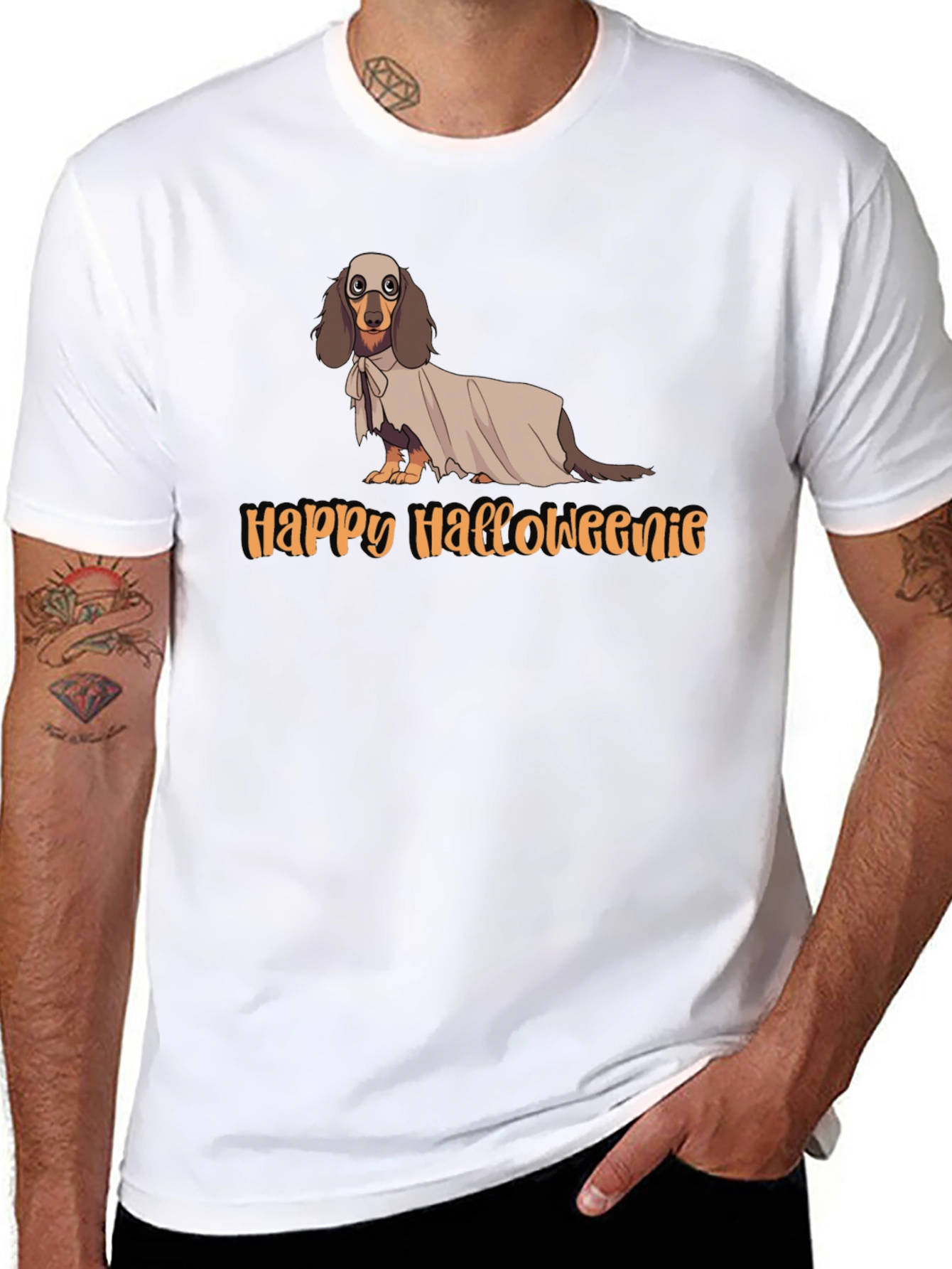 Happy Halloweanie Dog T-Shirt