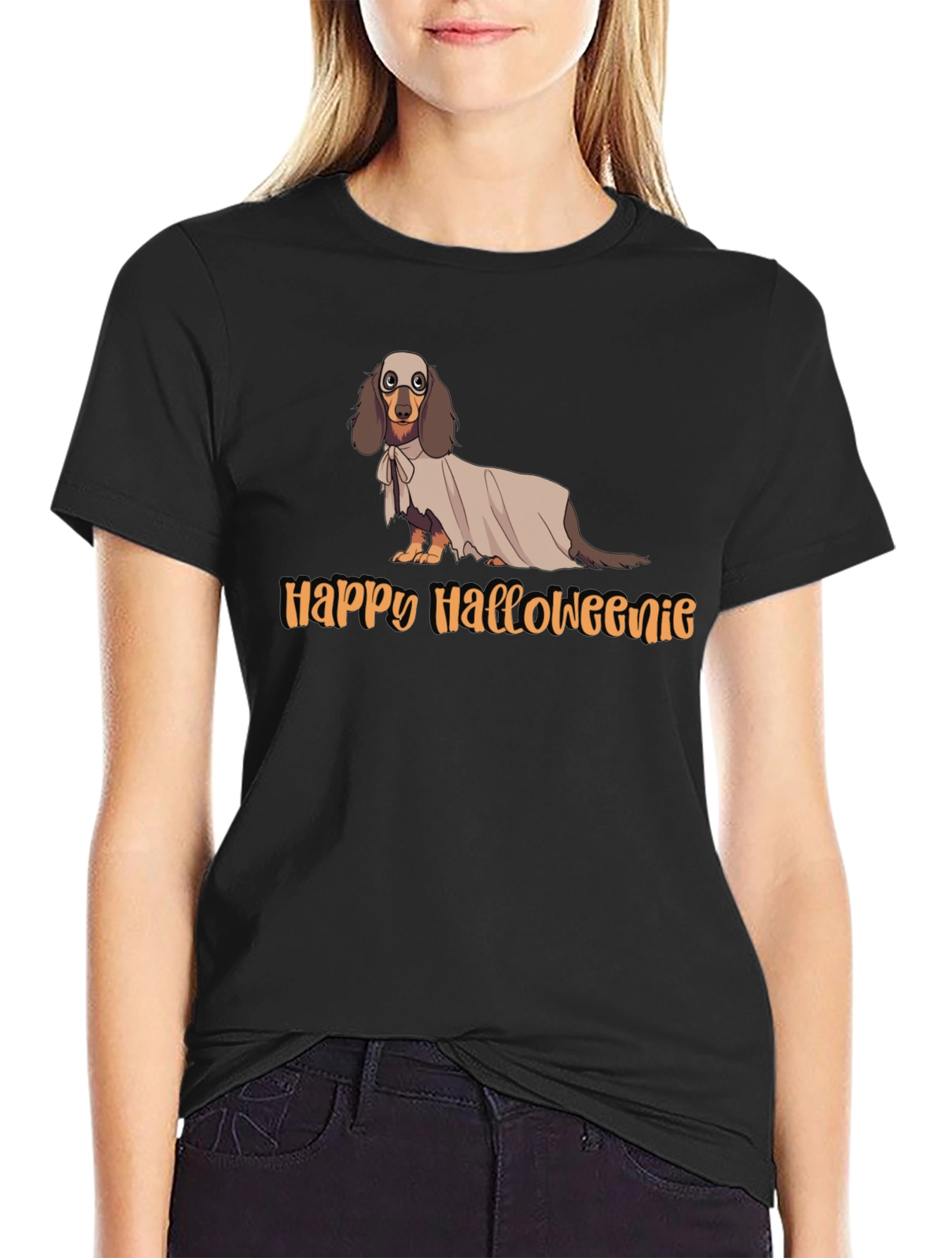 Happy Halloweanie Dog T-Shirt