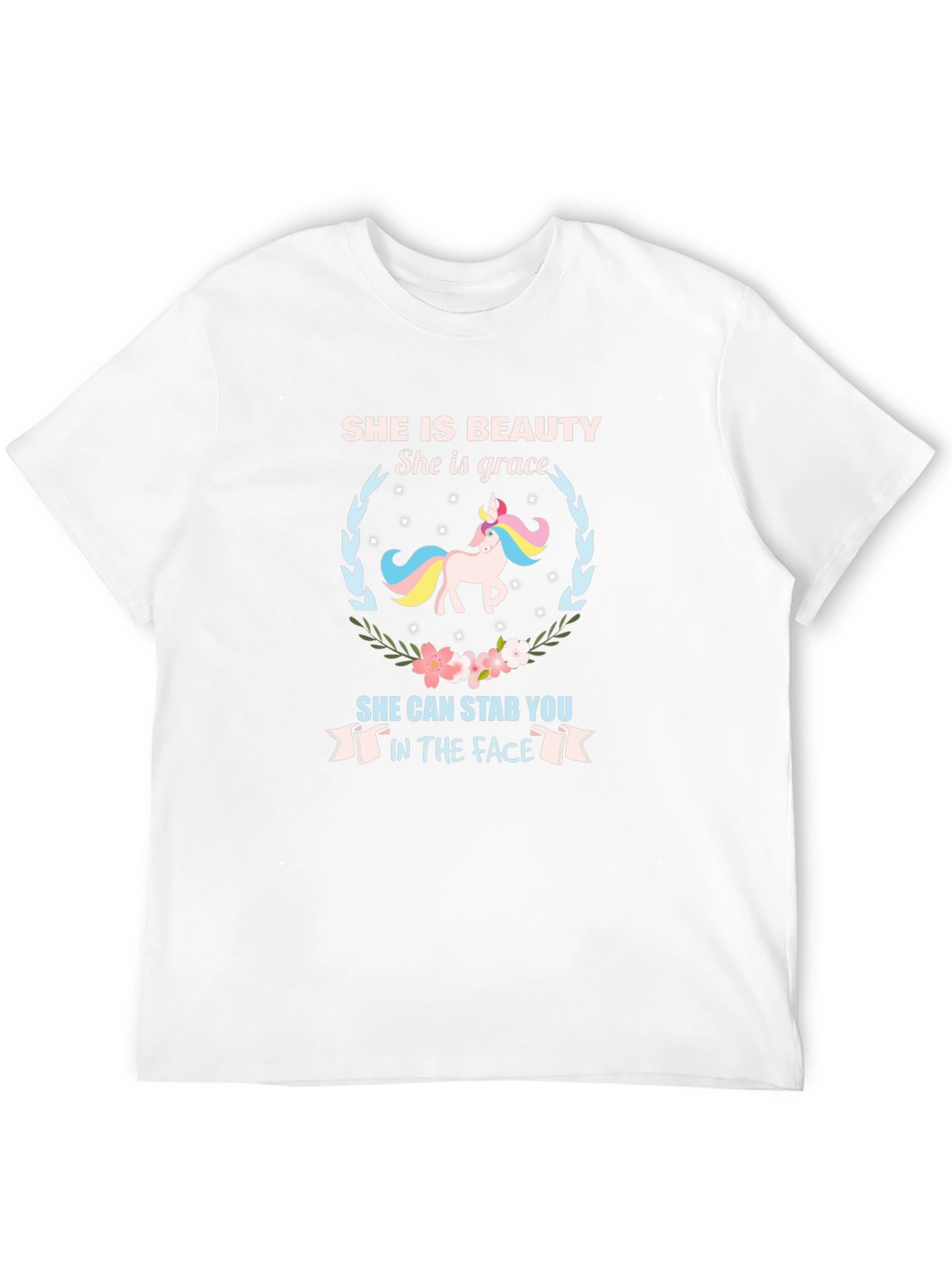 She is Beauty Unicorn Graphic T-Shirt