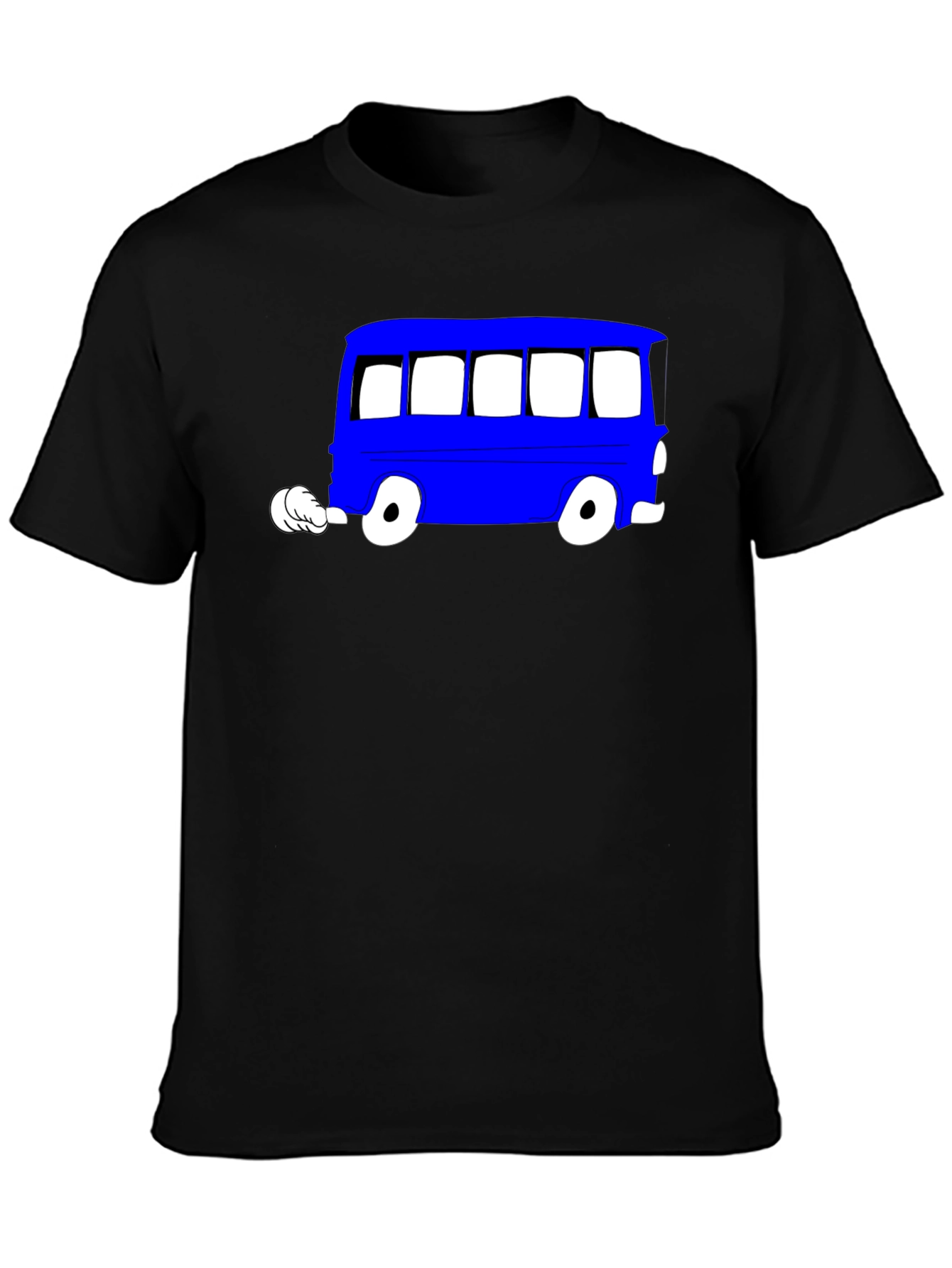 Cartoon Bus Graphic Tee - Cool Unisex T-Shirt