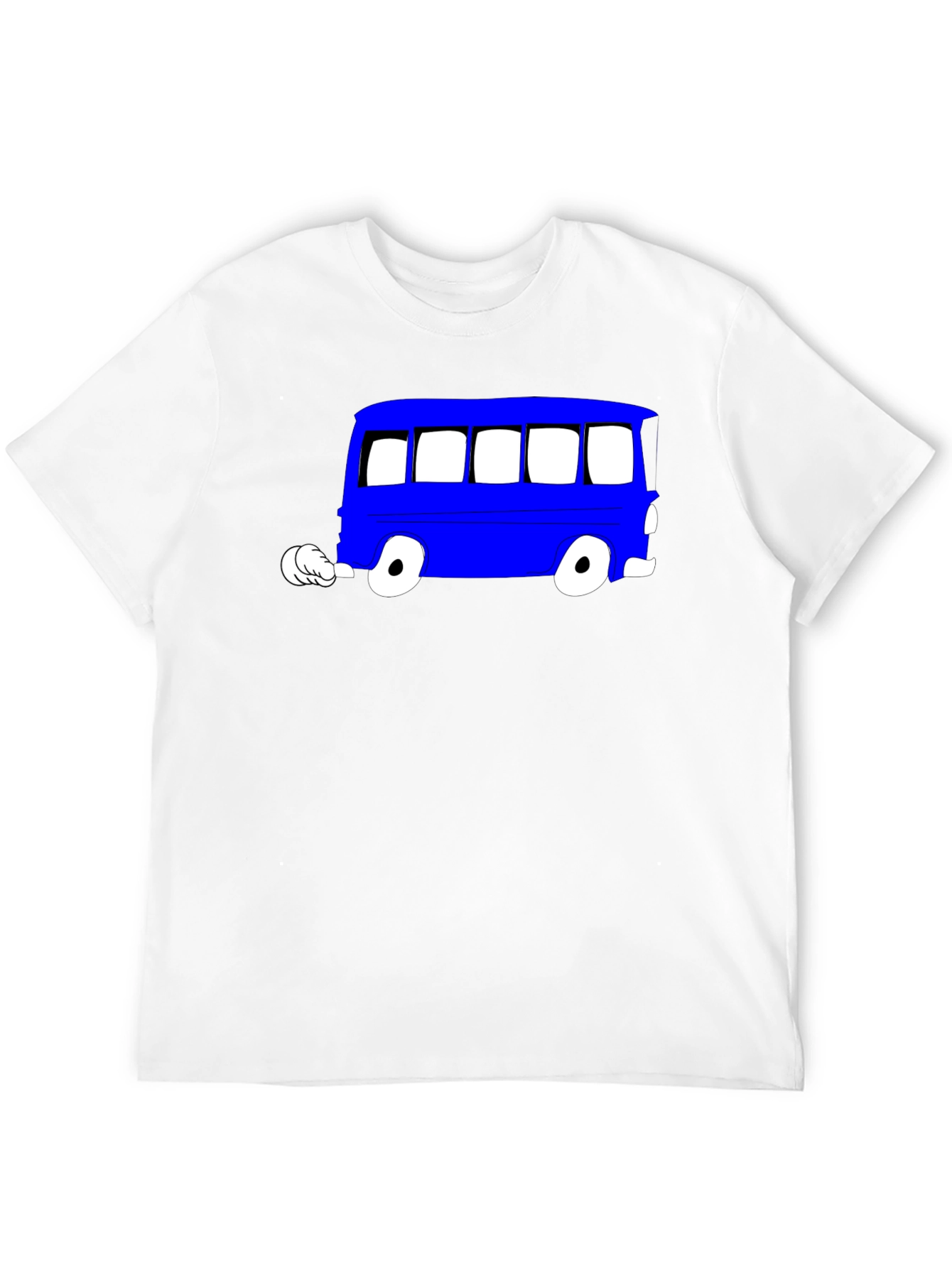 Cartoon Bus Graphic Tee - Cool Unisex T-Shirt