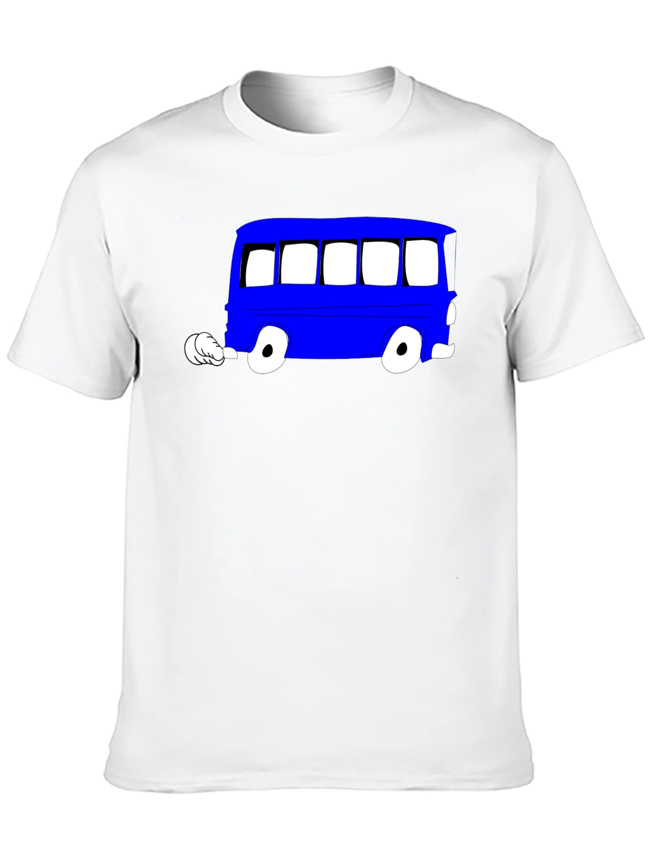 Cartoon Bus Graphic Tee - Cool Unisex T-Shirt