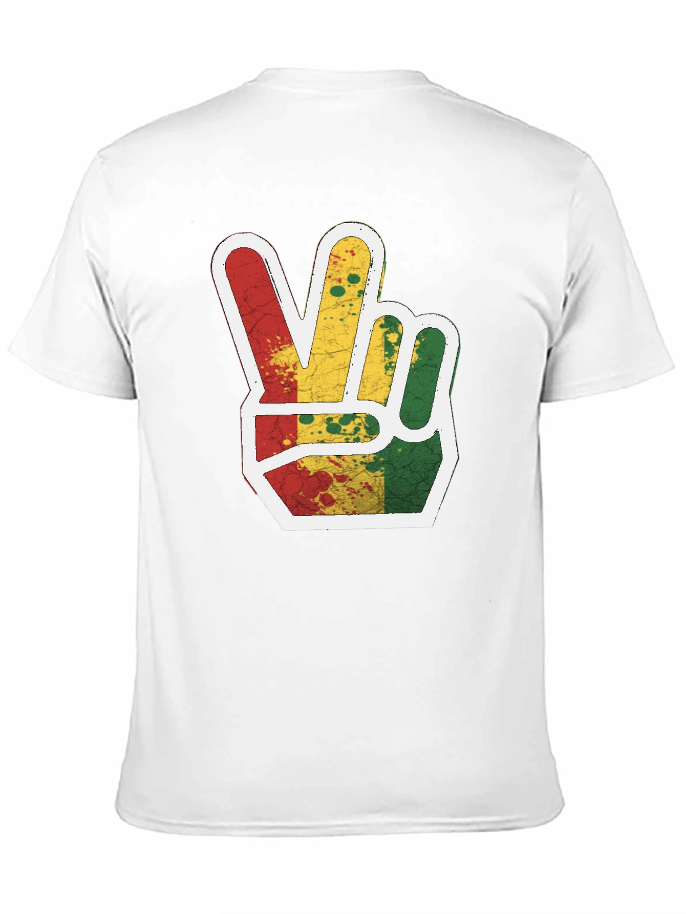 Rasta Peace Sign Graphic Tee