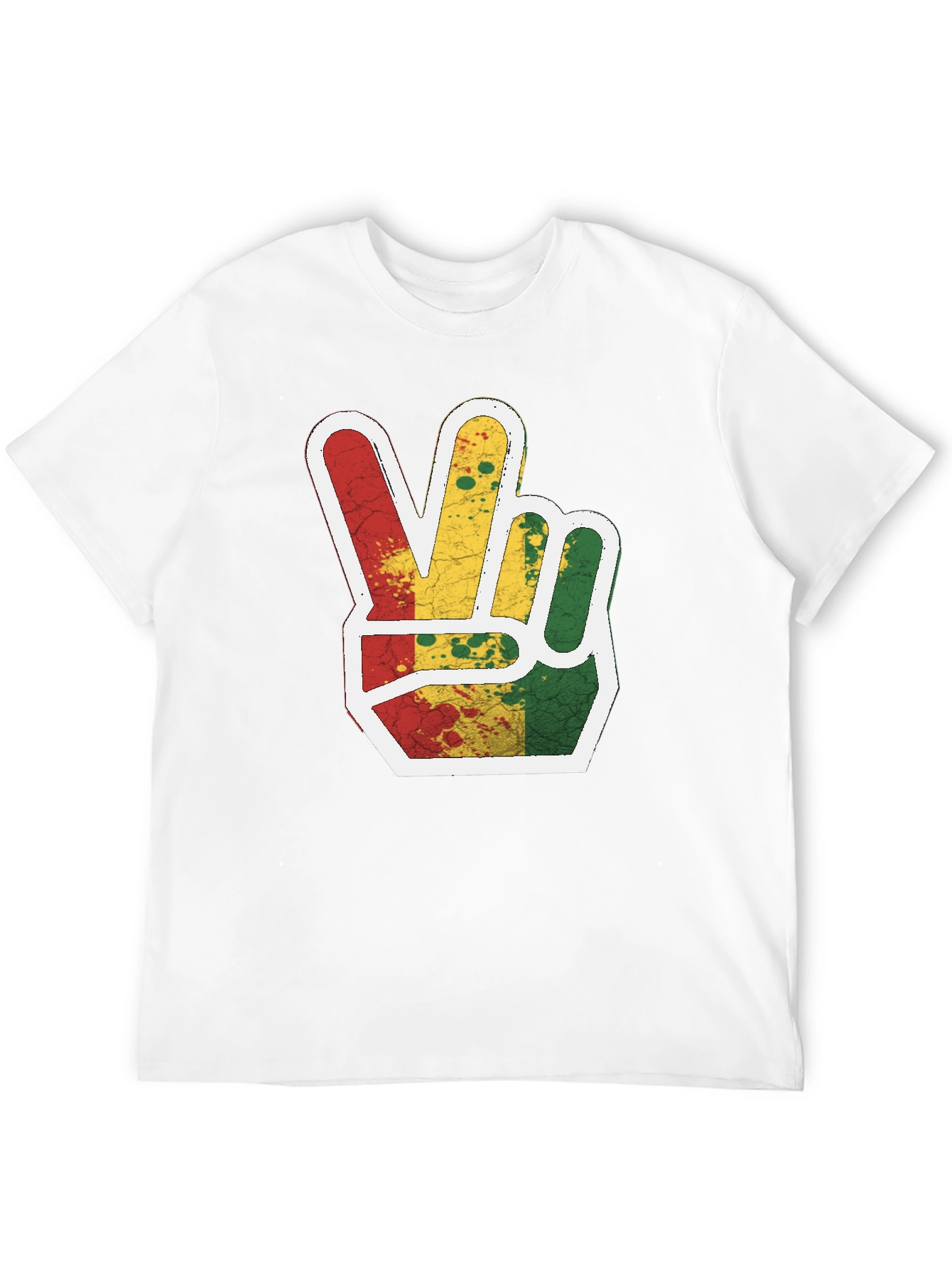 Rasta Peace Sign Graphic Tee