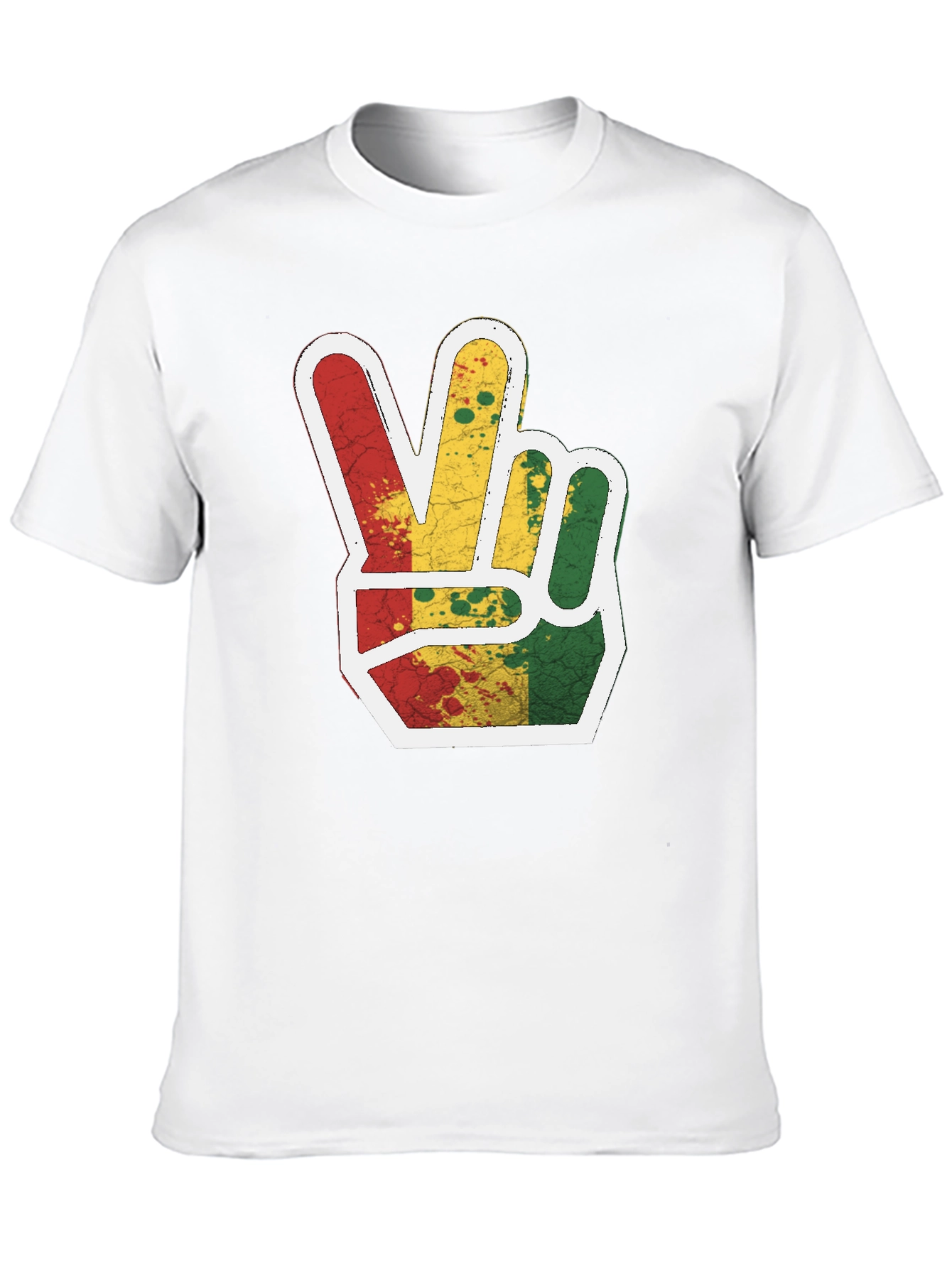 Rasta Peace Sign Graphic Tee