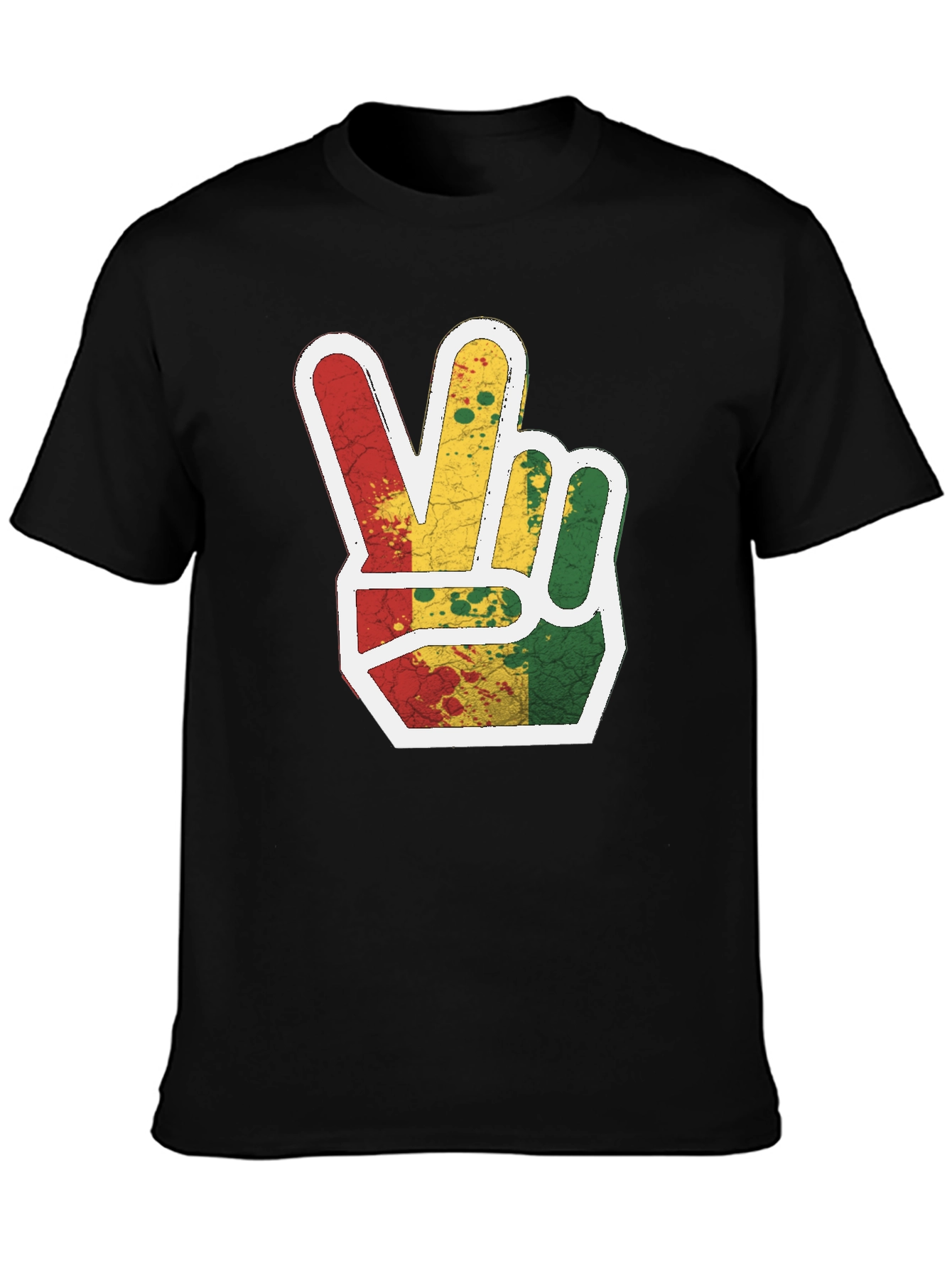 Rasta Peace Sign Graphic Tee