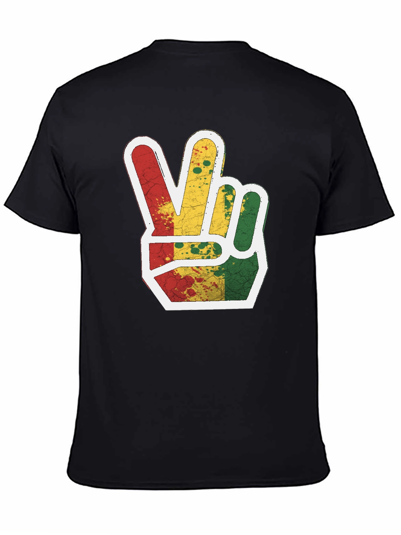 Rasta Peace Sign Graphic Tee