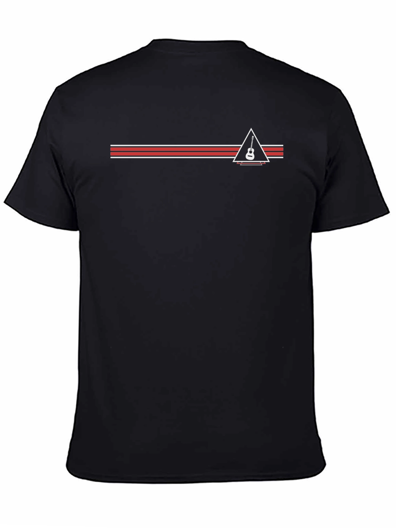 Guitar Triangle Graphic Tee - Stylish Musician T-Shirt