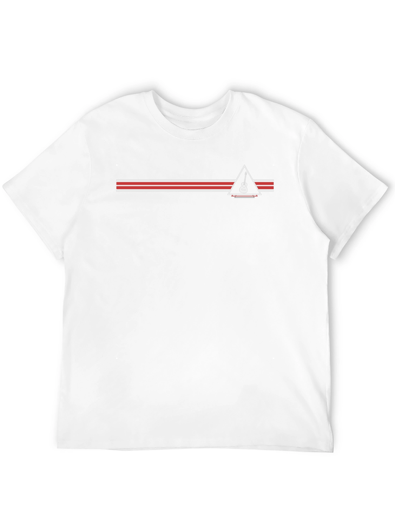 Guitar Triangle Graphic Tee - Stylish Musician T-Shirt