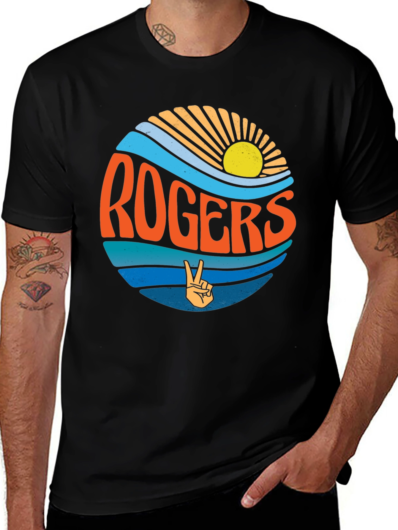 Retro Rogers Graphic T-Shirt