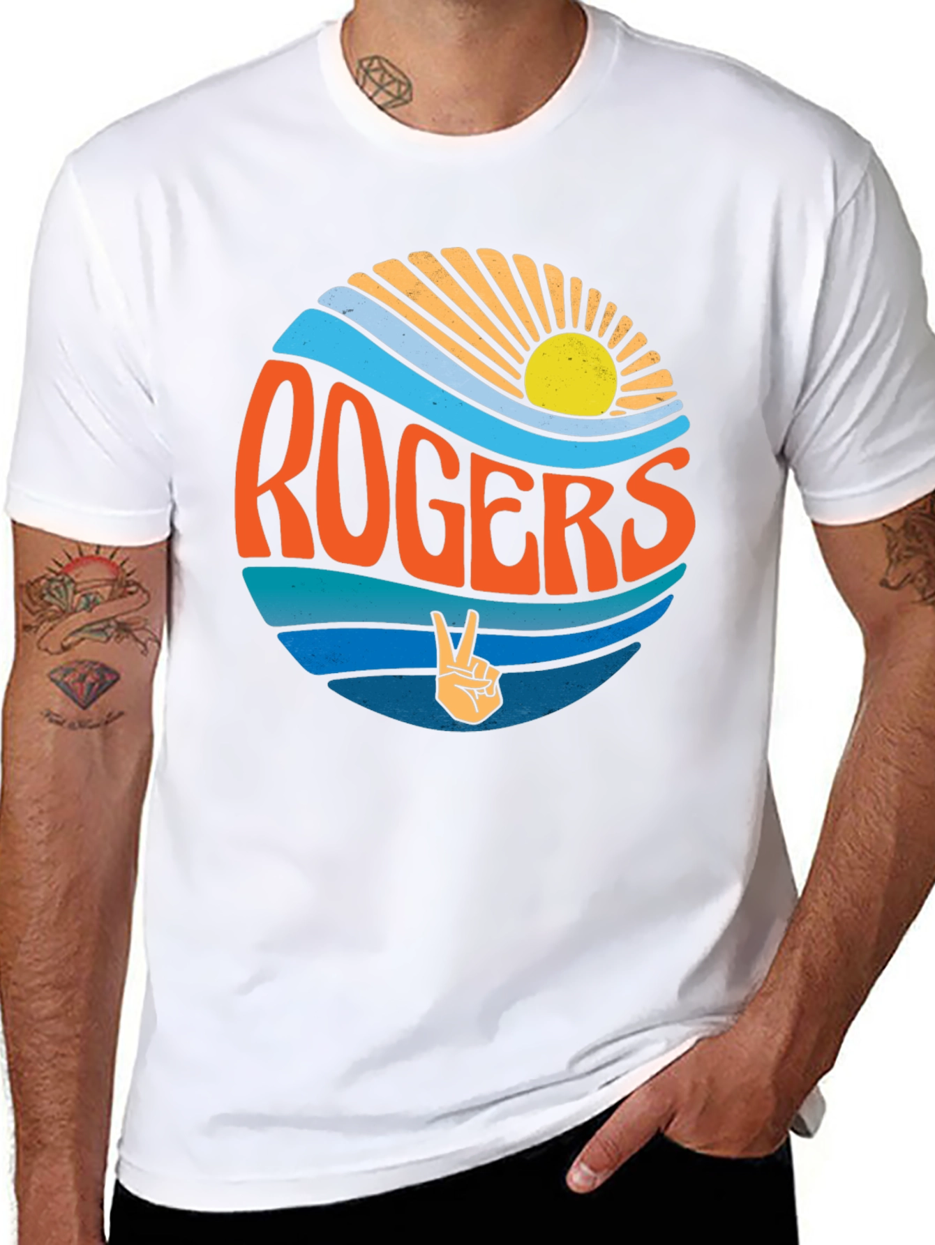 Retro Rogers Graphic T-Shirt