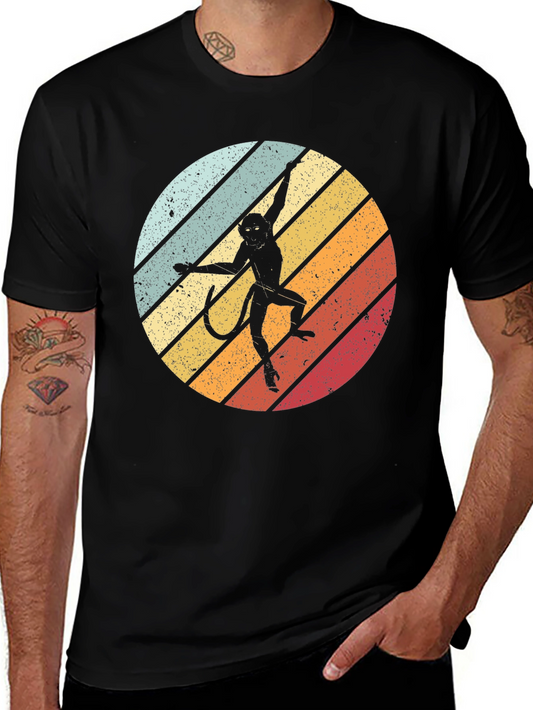 Retro Monkey T-Shirt - Vintage Style Animal Tee