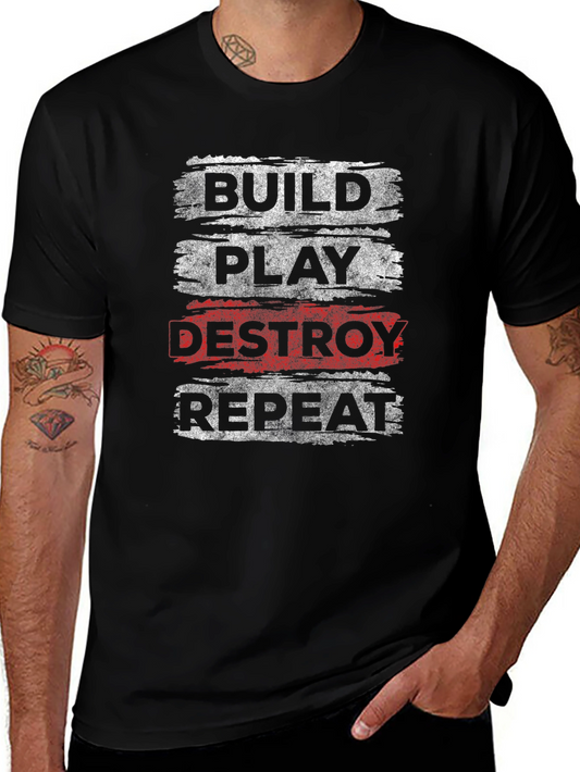 Build Play Destroy Repeat Graphic Tee