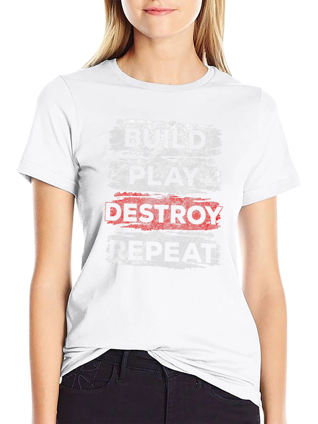 Build Play Destroy Repeat Graphic Tee