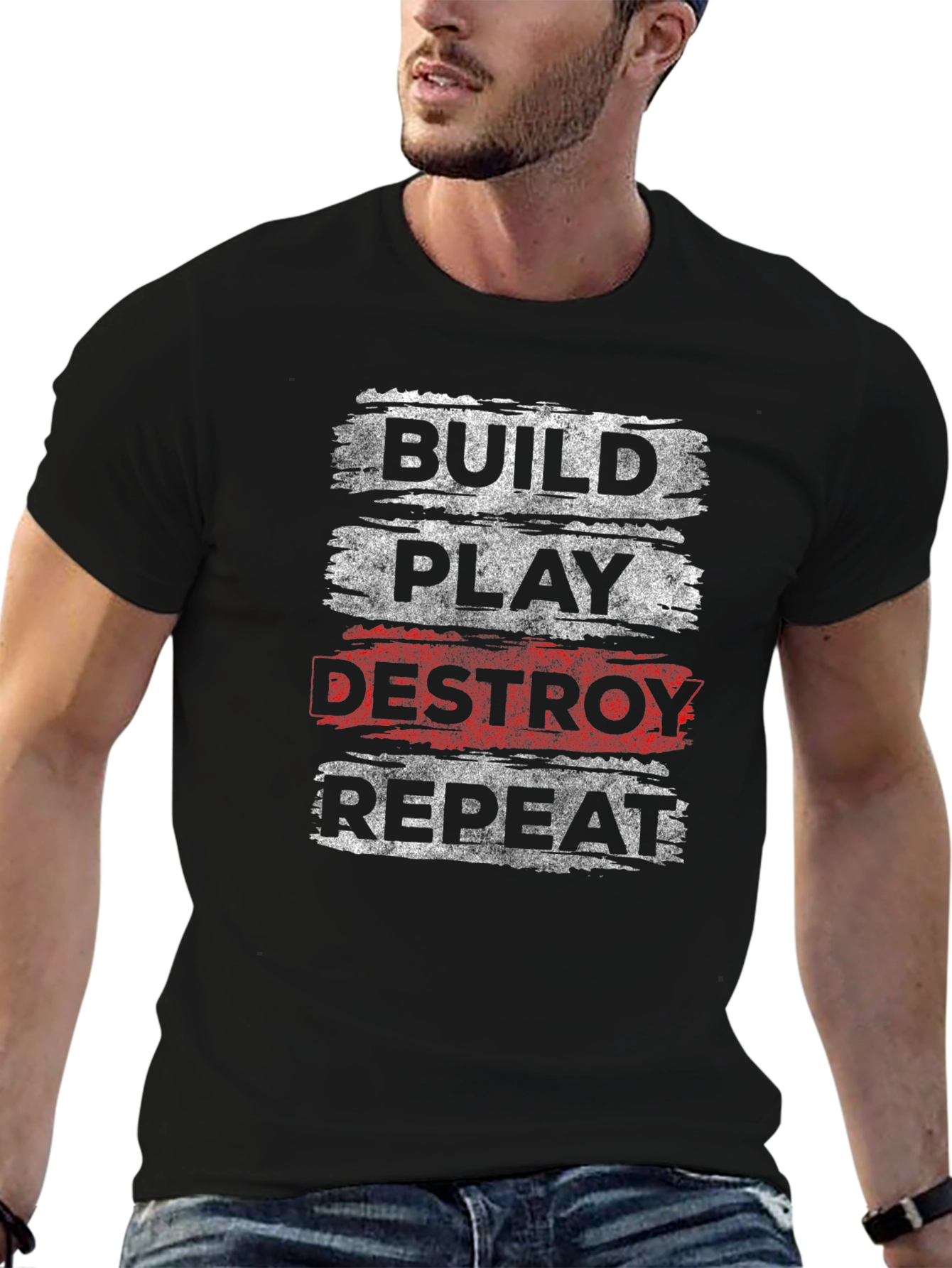 Build Play Destroy Repeat Graphic Tee