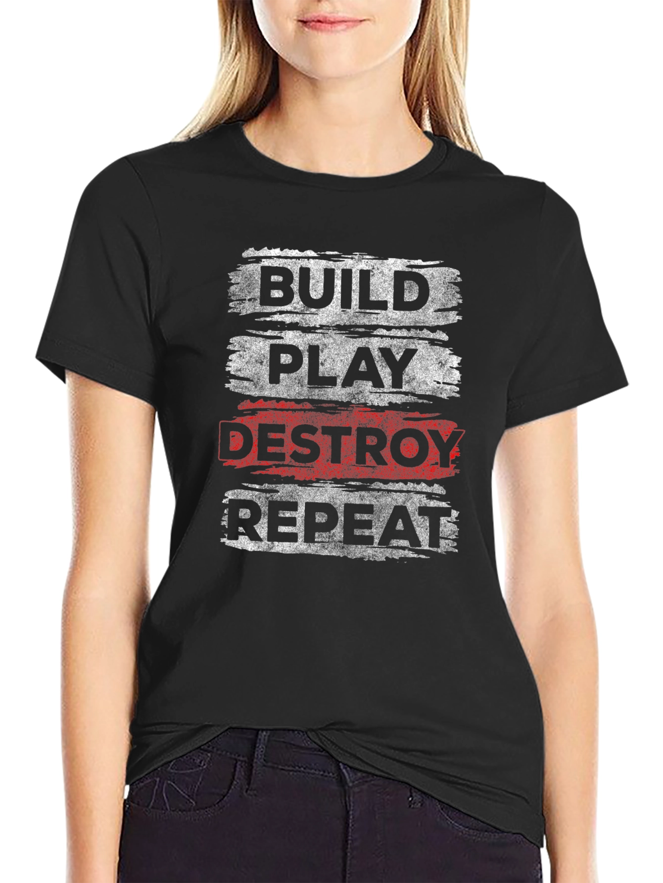 Build Play Destroy Repeat Graphic Tee