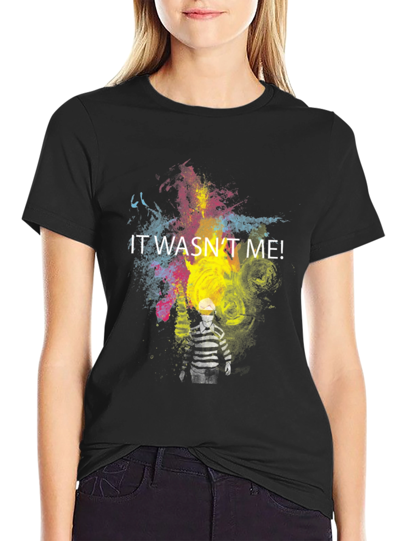 It Wasnt Me! Graphic Tee - Quirky Design