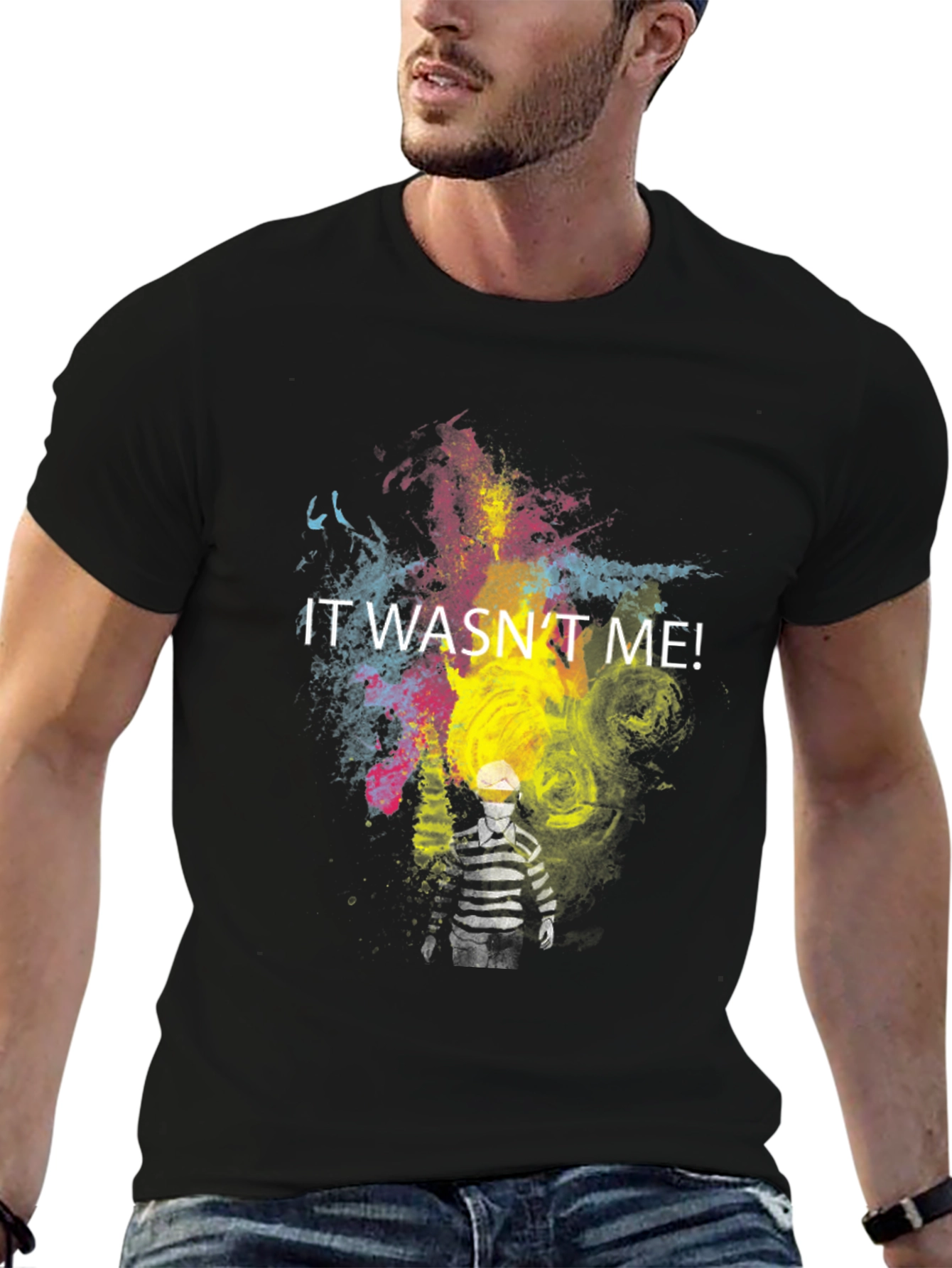 It Wasnt Me! Graphic Tee - Quirky Design