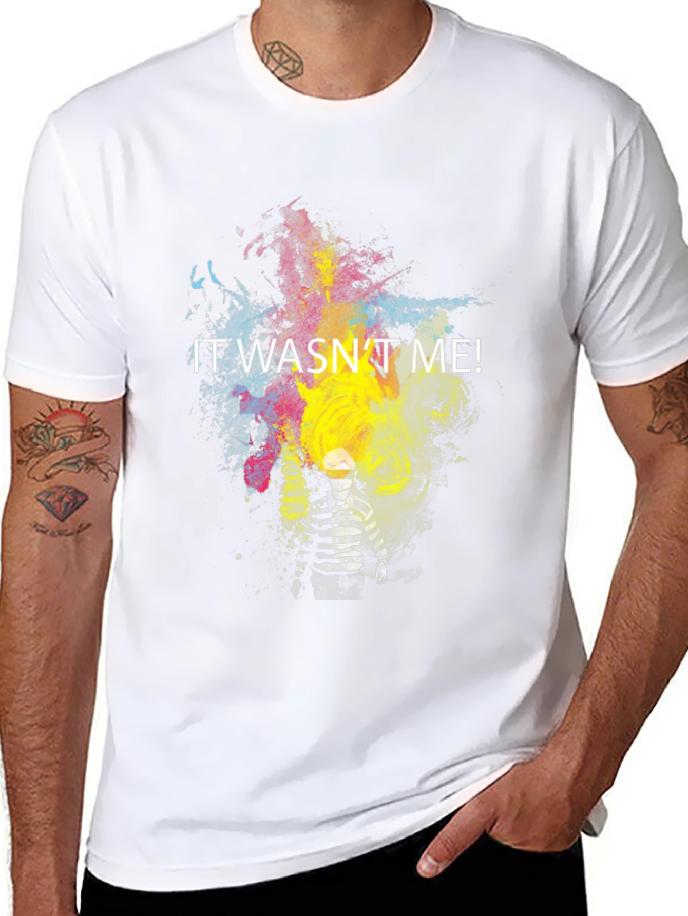 It Wasnt Me! Graphic Tee - Quirky Design