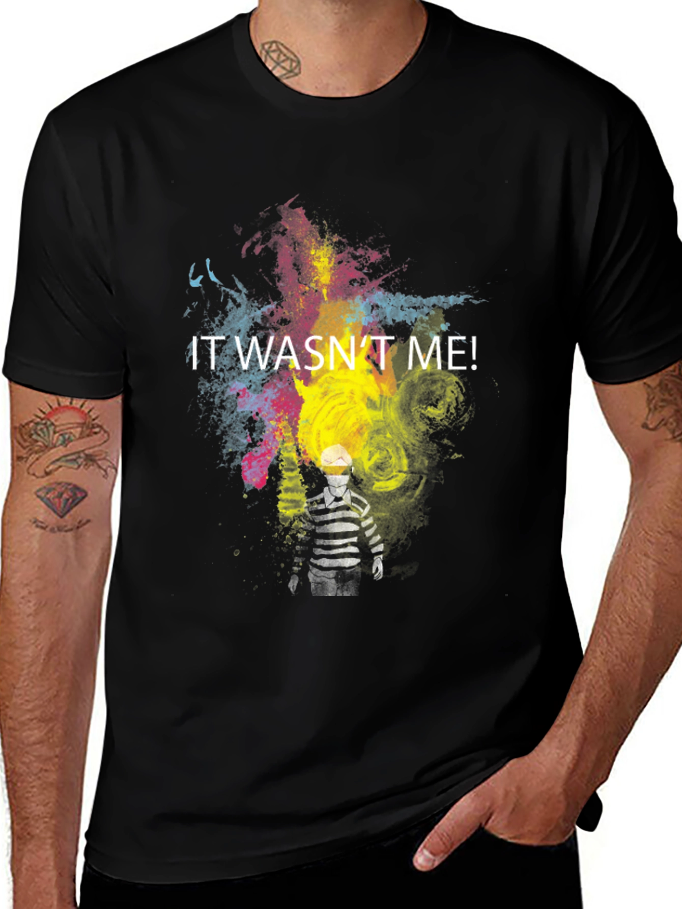 It Wasnt Me! Graphic Tee - Quirky Design
