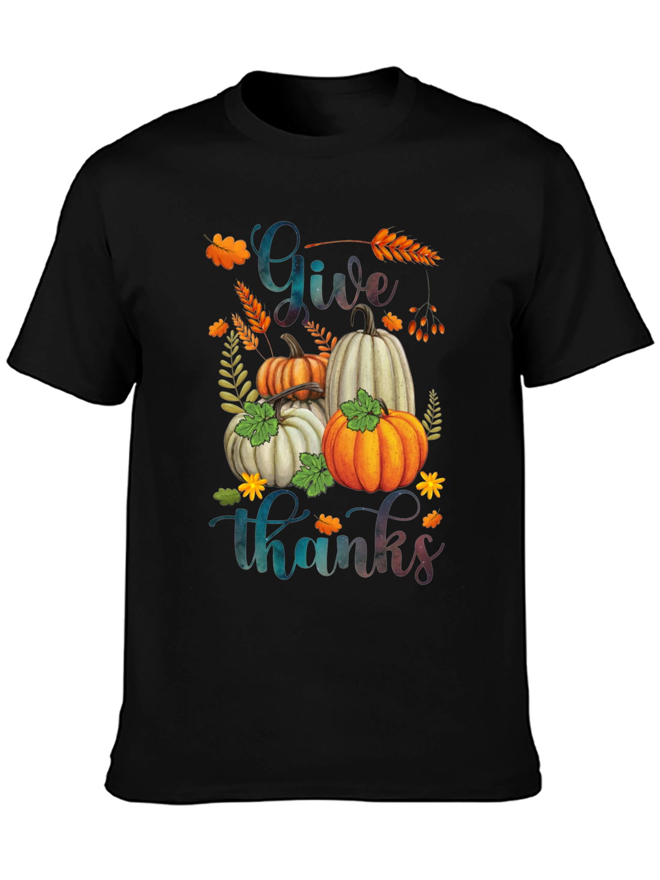 Give Thanks Pumpkin T-Shirt - Fall Apparel