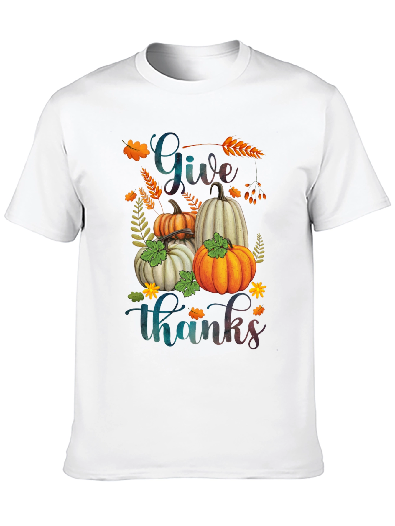 Give Thanks Pumpkin T-Shirt - Fall Apparel