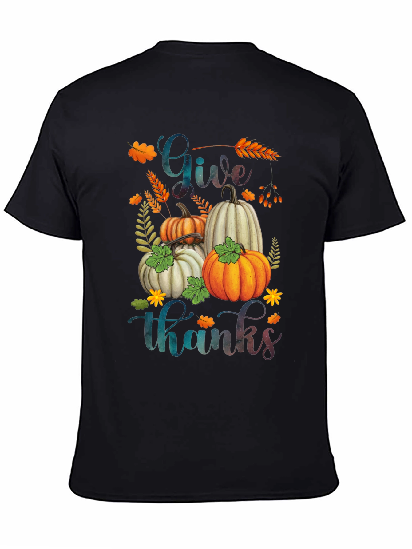 Give Thanks Pumpkin T-Shirt - Fall Apparel