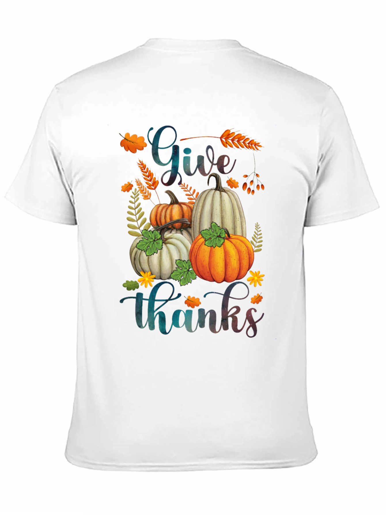 Give Thanks Pumpkin T-Shirt - Fall Apparel