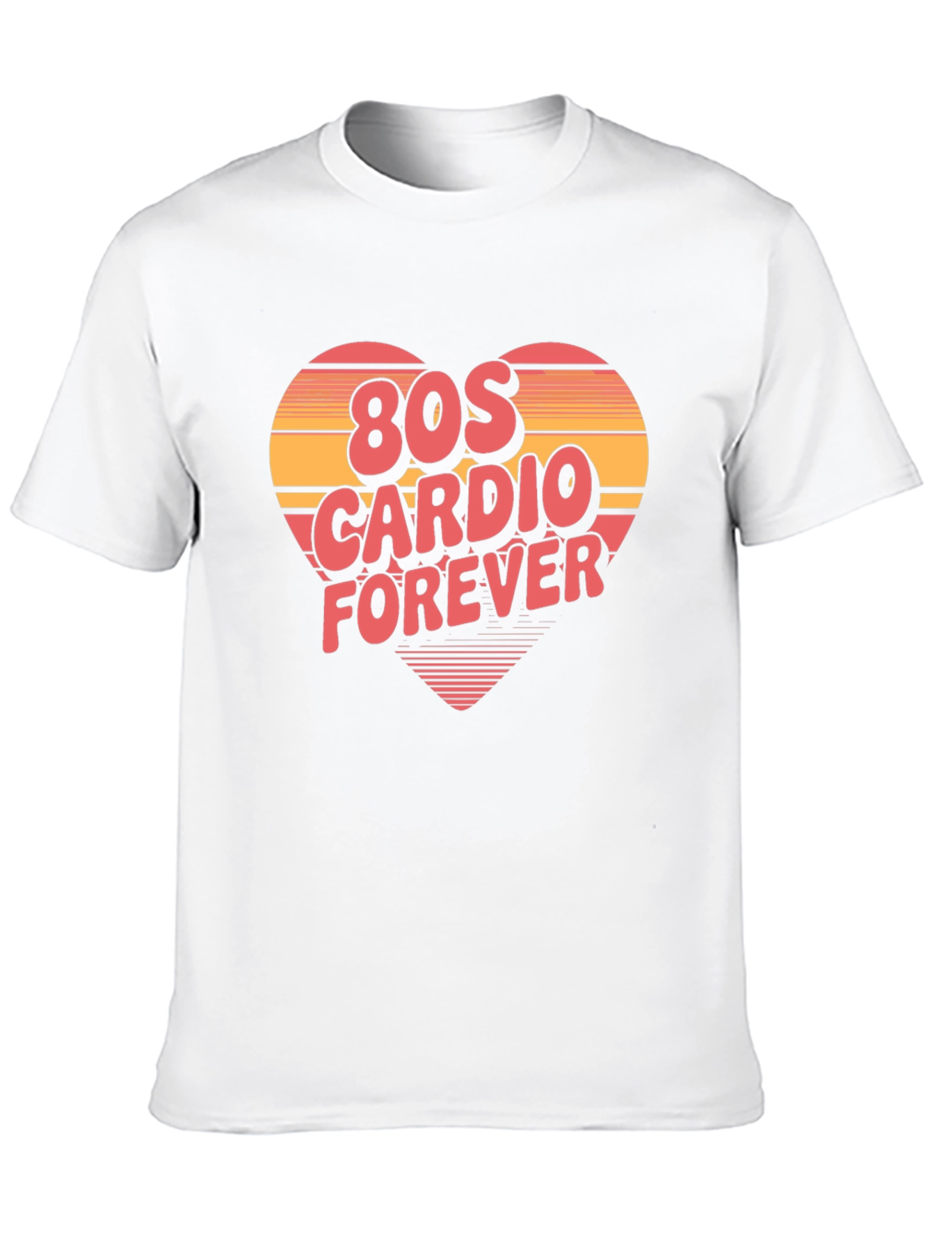 80s Cardio Forever Black T-Shirt