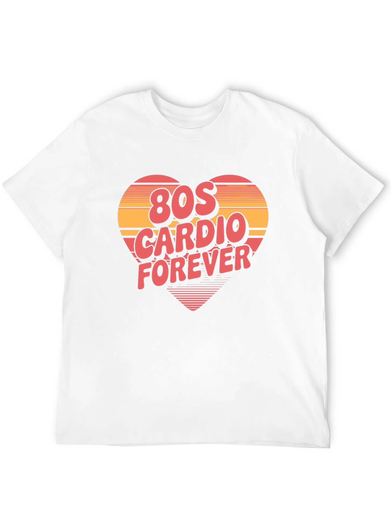 80s Cardio Forever Black T-Shirt