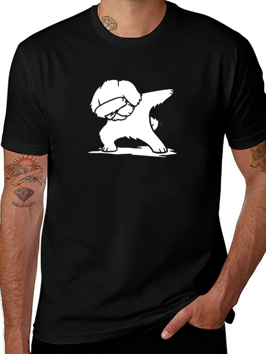 Dabbing Dog Graphic Tee - Black T-Shirt
