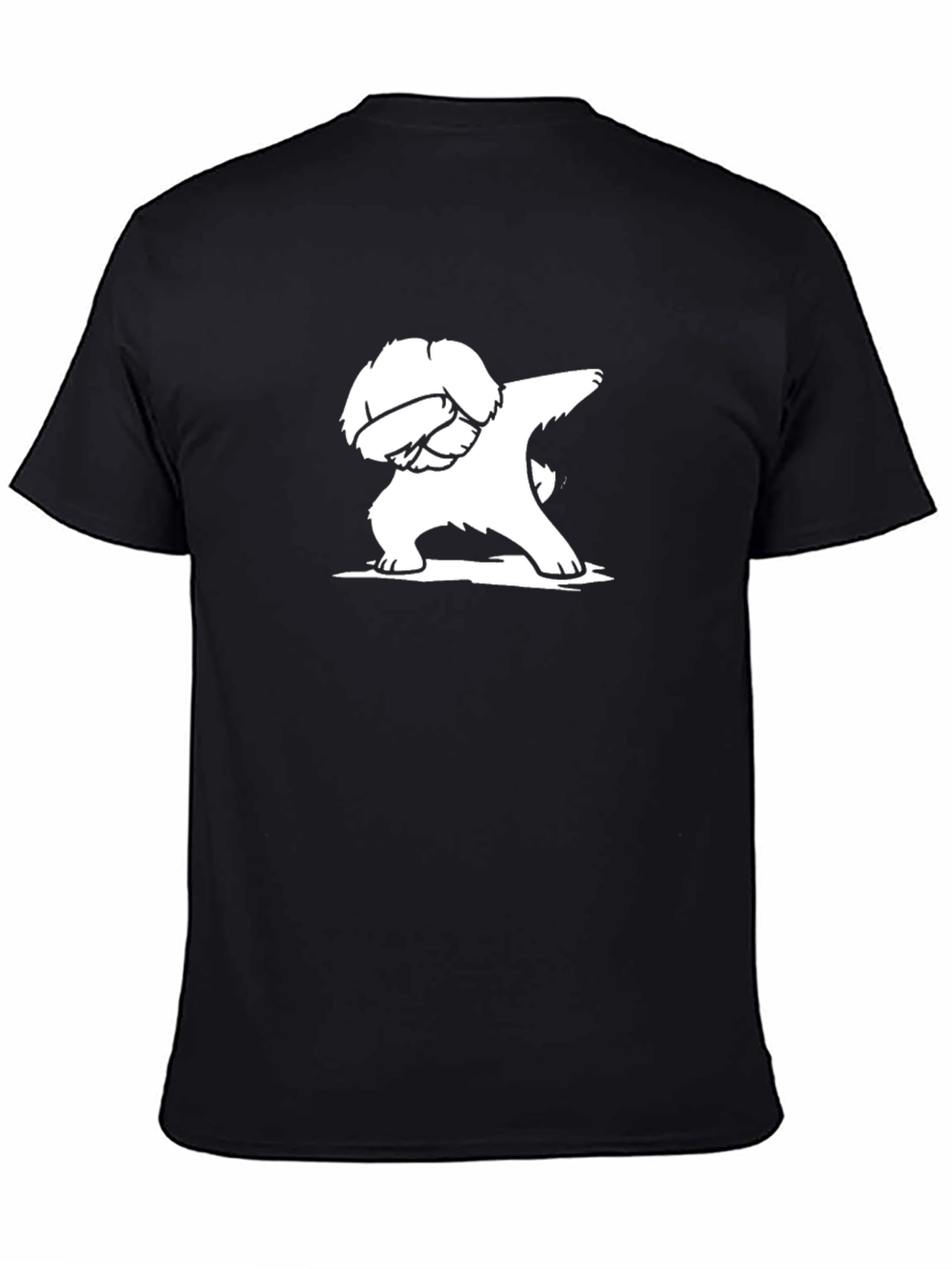 Dabbing Dog Graphic Tee - Black T-Shirt