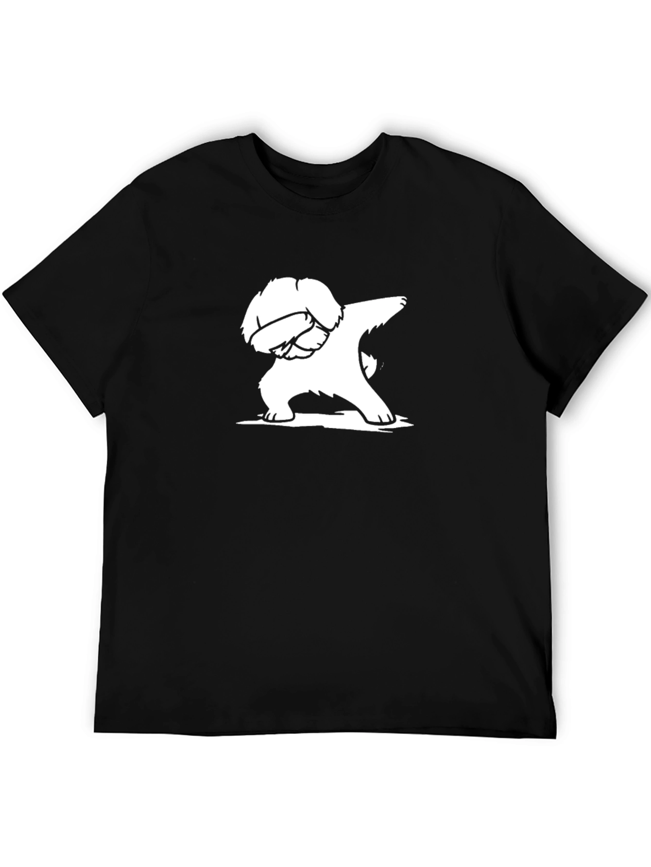 Dabbing Dog Graphic Tee - Black T-Shirt