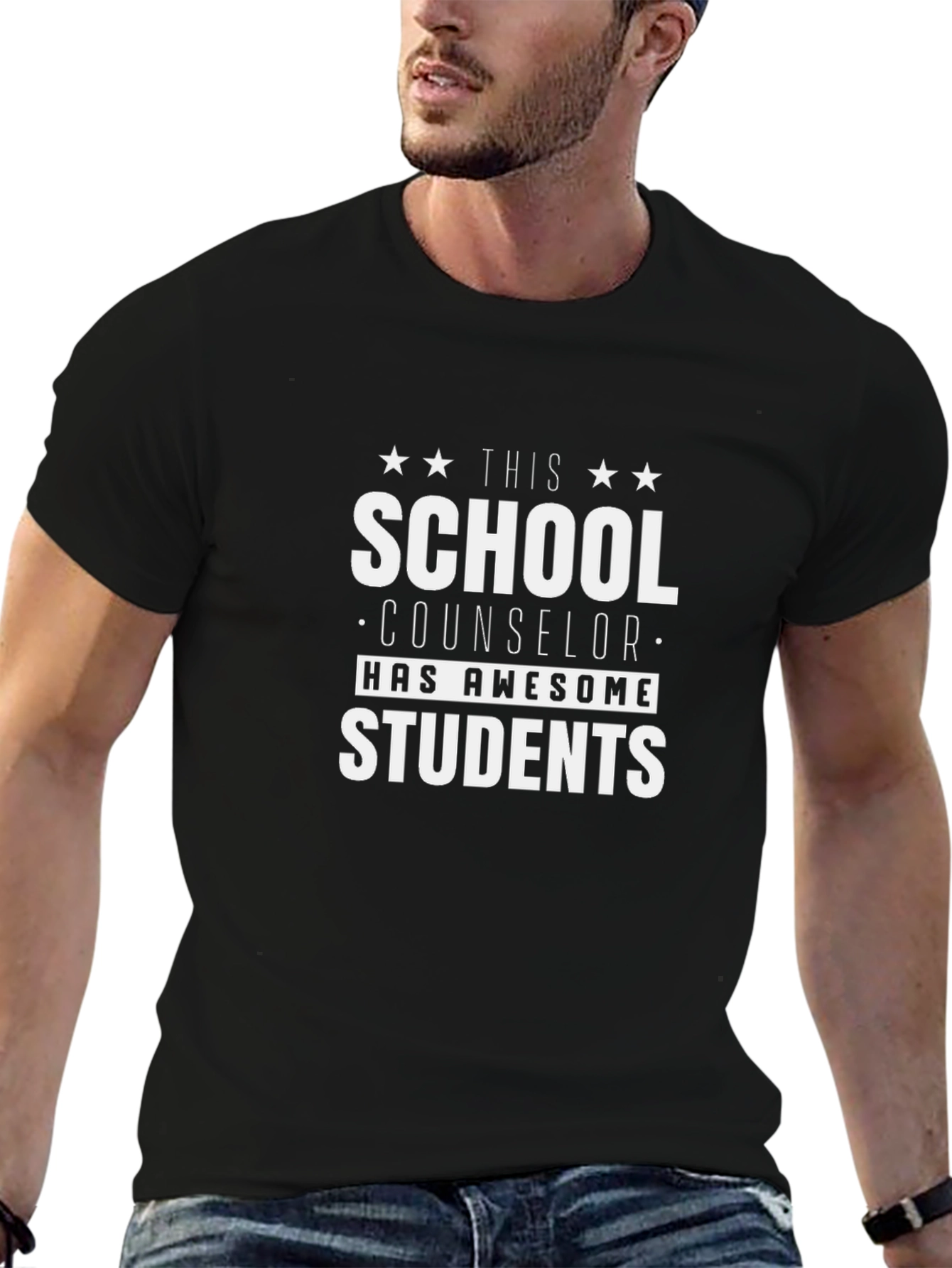 School Counselor Appreciation Graphic Tee - Black