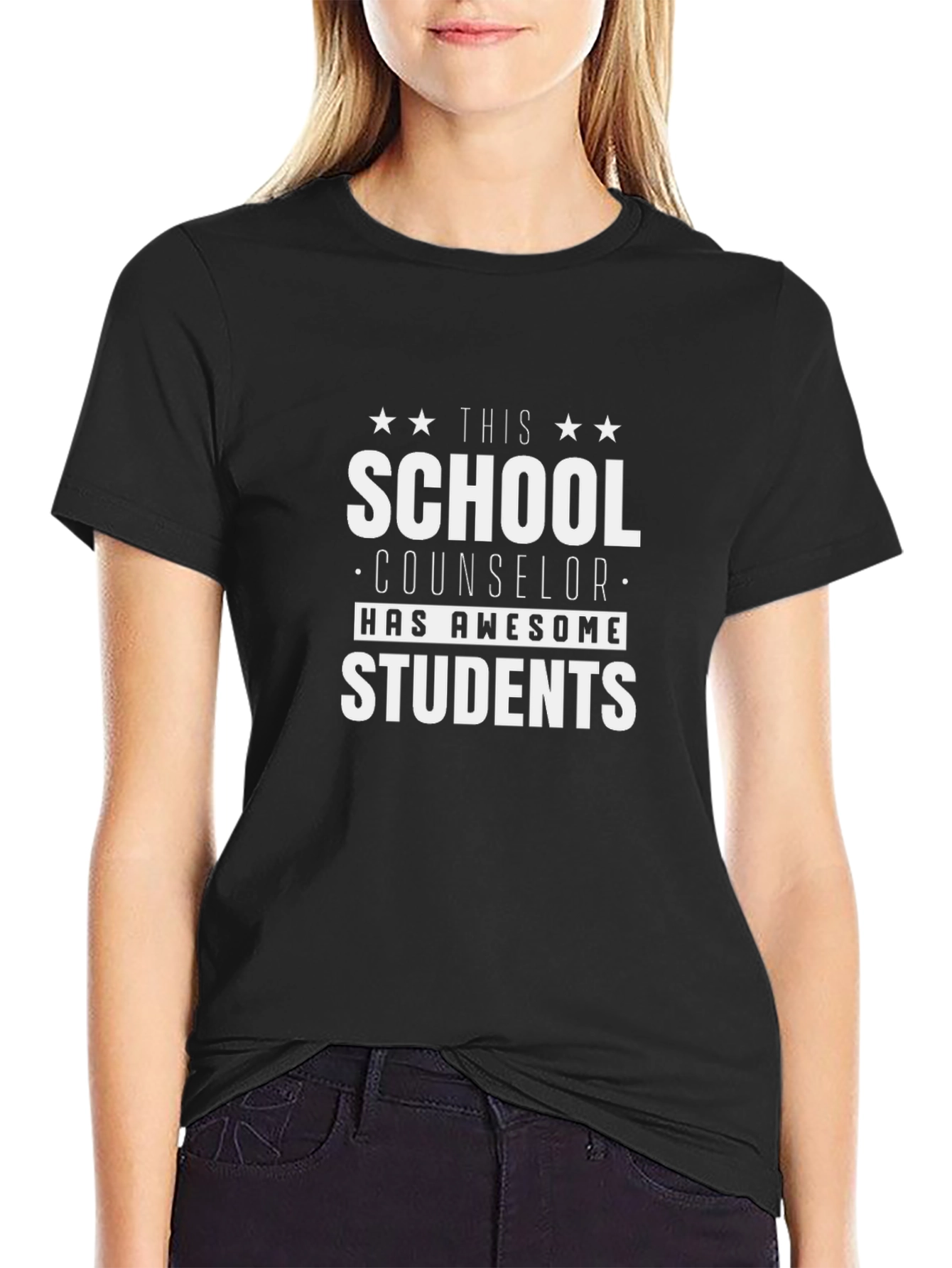 School Counselor Appreciation Graphic Tee - Black
