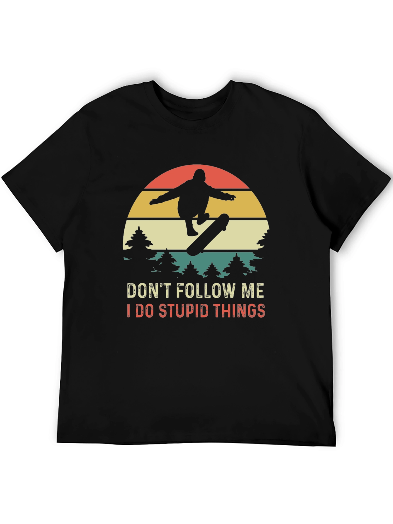 Skateboarder Graphic Tee - Dont Follow Me T-Shirt