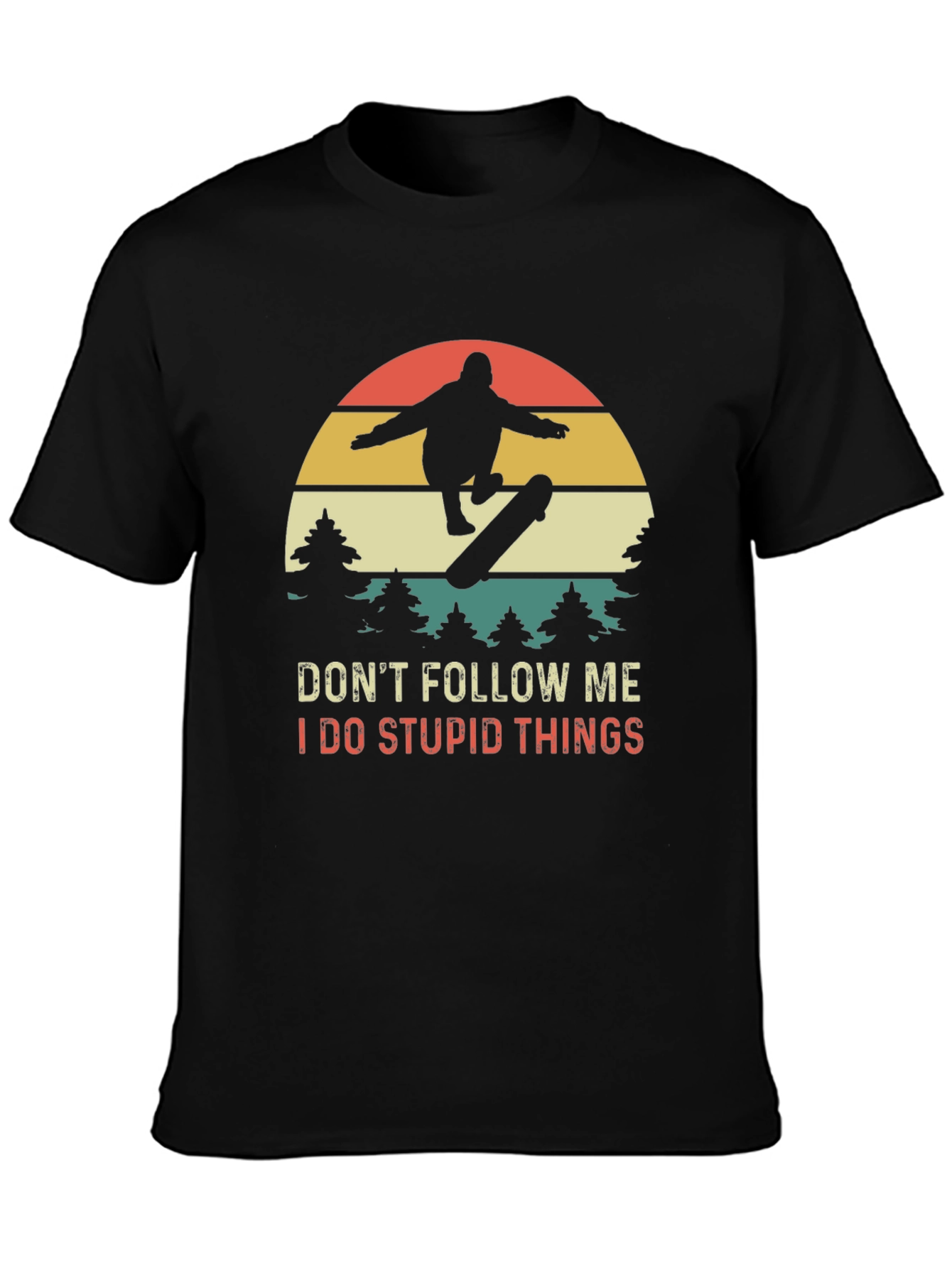 Skateboarder Graphic Tee - Dont Follow Me T-Shirt