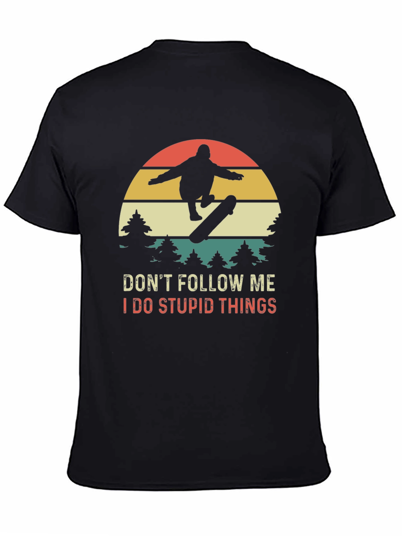 Skateboarder Graphic Tee - Dont Follow Me T-Shirt