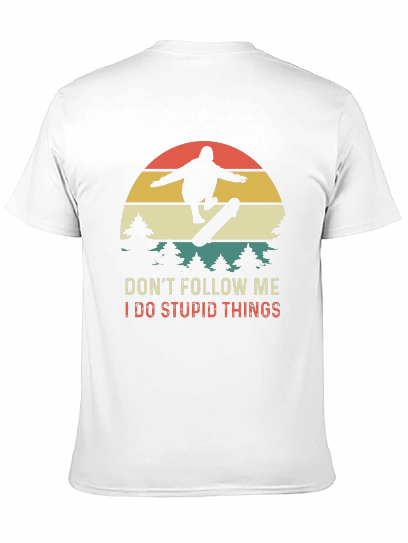 Skateboarder Graphic Tee - Dont Follow Me T-Shirt